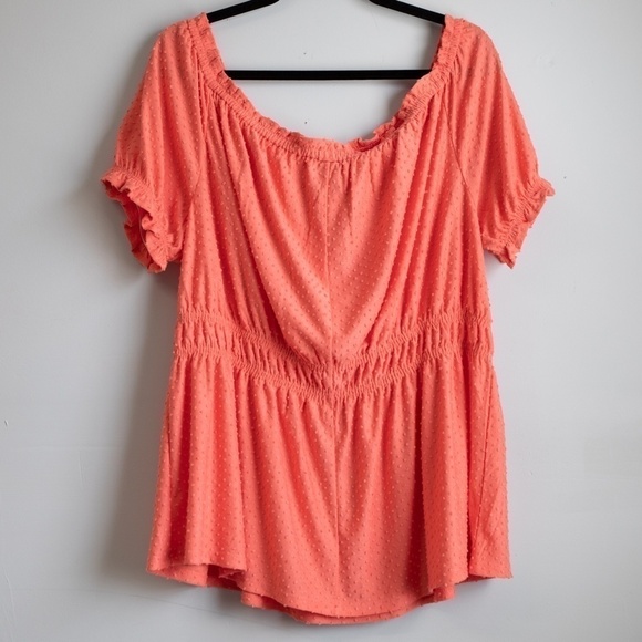 Lane Bryant pink short sleeve top-18/20 - Picture 4 of 4